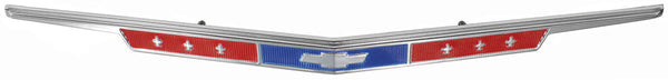GRILL EMBLEM (BOW TIE) NEW, 67 CHEVELLE