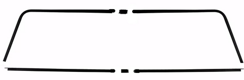 INSIDE REAR WINDOW TRIM, 6PCS 64-67 ELCAMINO