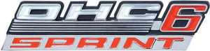 ROCKER EMBLEM, LEFT "OHC6 SPRINT" NEW 67 FIREBIRD TEMPEST
