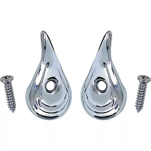 COAT HOOK ,CHROME  PAIR NEW 59-66