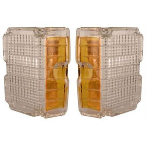 PARK LIGHT LENS, CLEAR NEW PAIR 72 CHEVELLE OR SS