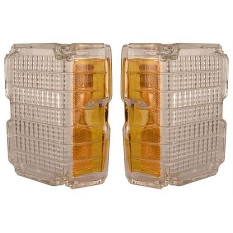 PARK LIGHT LENS, CLEAR NEW PAIR 72 CHEVELLE OR SS