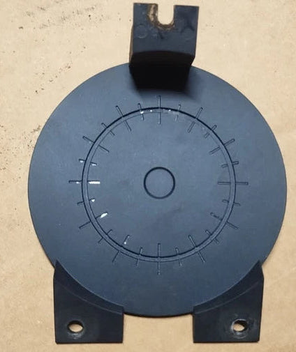 DASH CLOCK DELETE PLATE, BLOCK OFF, USED 68 GTO LEMANS