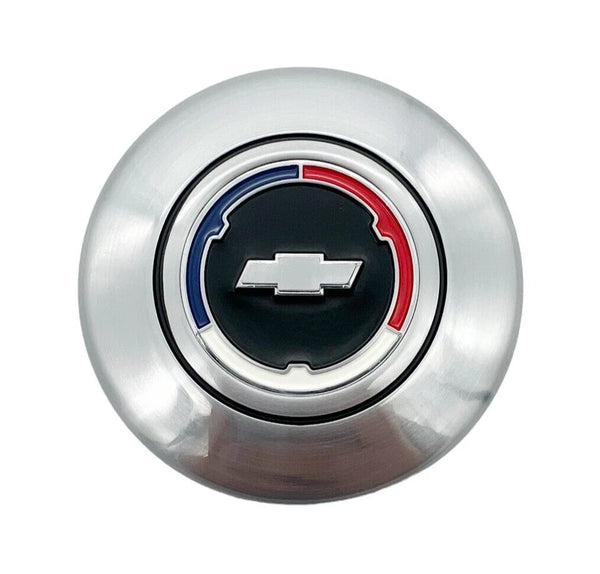WOODGRAIN STEERING WHEEL HORN CAP, 67-72 CHEVY