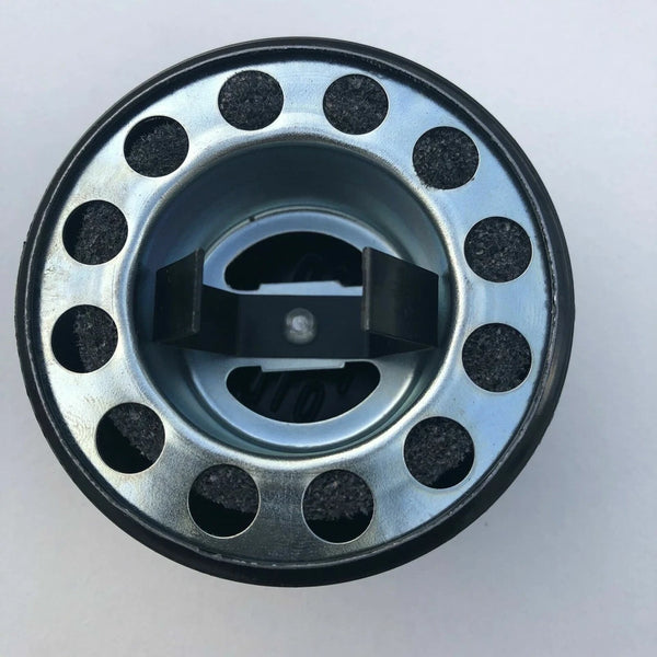 OIL FILL BREATHER CAP, PAINTED 57-64 PONT 64-7 CHEVY, PUSH ON, DIMPLES