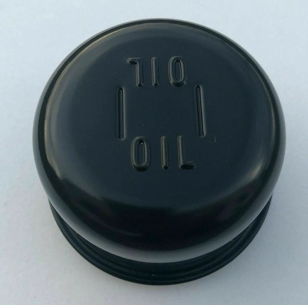 OIL FILL BREATHER CAP, PAINTED 57-64 PONT 64-7 CHEVY, PUSH ON, DIMPLES