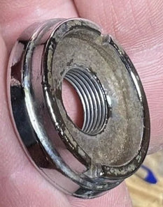 WIPER SWITCH BEZEL NUT, CHROME, 67 MALIBU