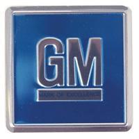 DOOR DECAL, GM MARK OF EXCELLENCE, EMBOSSED BLUE, EACH, 68-70 GM CARS
