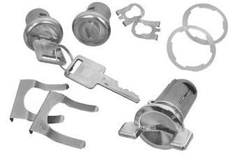 IGNITION & DOOR LOCKS SET ,NEW 69-78 GM VEHICLES