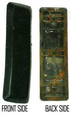 REAR BUMPER GUARD STRIP ,RUBBER, USED 78-87 EL CAMINO