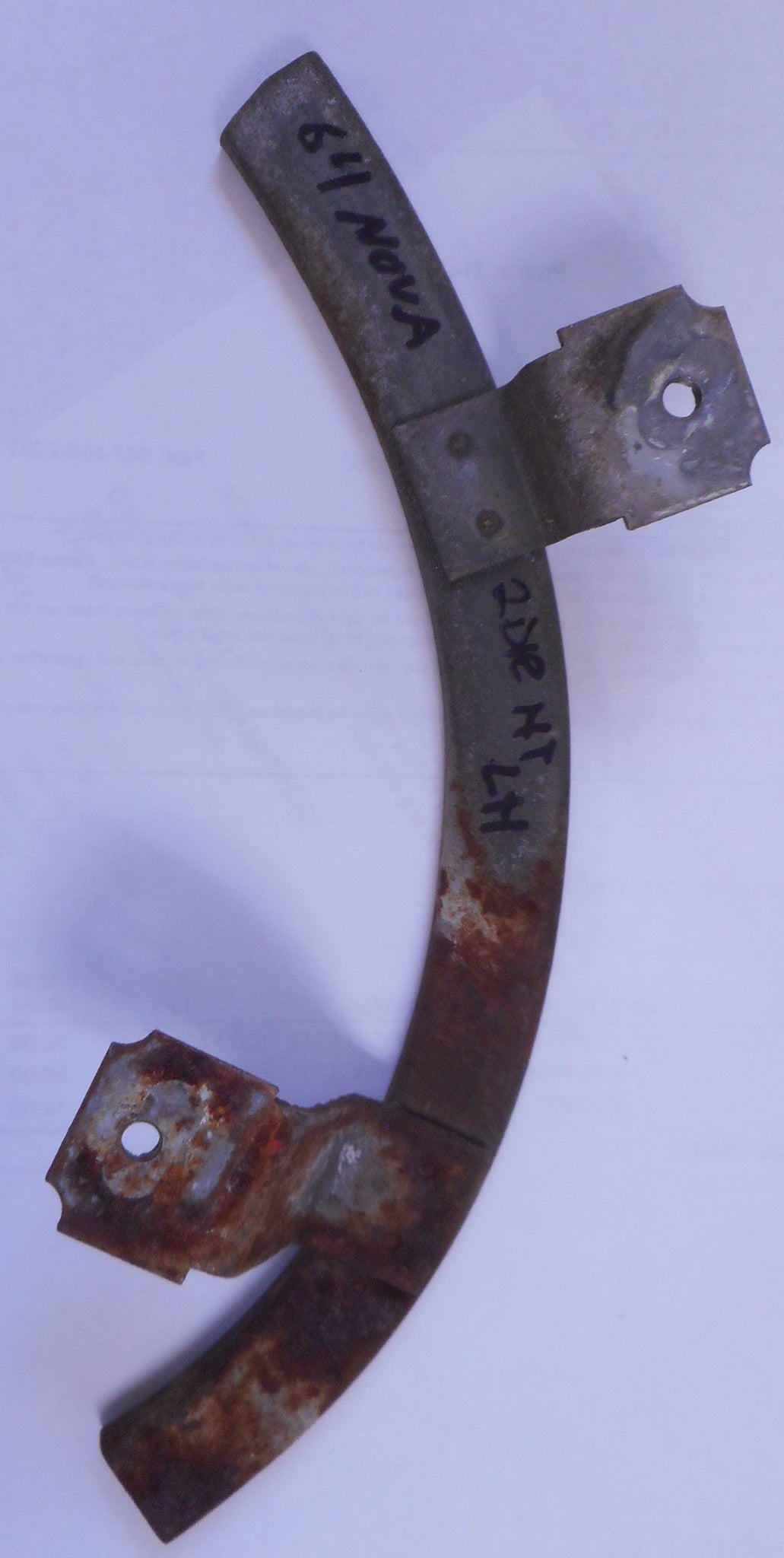 QUARTER GLASS REAR TRACK ,LEFT USED 62-65 NOVA COUP