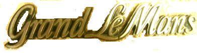 FENDER EMBLEM (GRAND LEMAN) 78-81, GLUE ON 6.5" LONG LH RH, USED, EACH