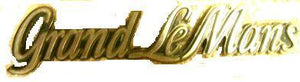 FENDER EMBLEM (GRAND LEMAN) 78-81, GLUE ON 6.5" LONG LH RH, USED, EACH