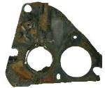 STEERING COLUMN PLATE, MT, 69-72 A-BODY, HOLDDOWN, MANUAL TRANS, USED