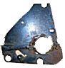 STEERING COLUMN PLATE, AT, 69-72 A-BODY, HOLDDOWN, AUTOMATIC TRANS, USED