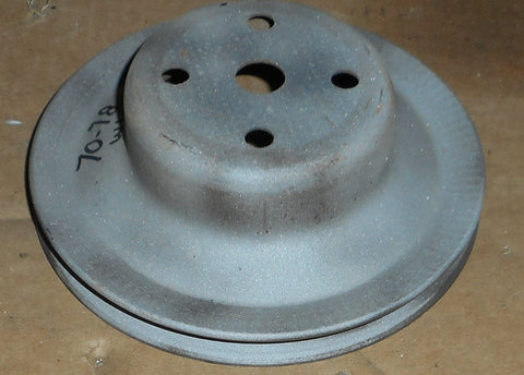 FAN PULLEY, 1 GROOVE, AC, USED, 70-78 CHEVY, 307 350 396