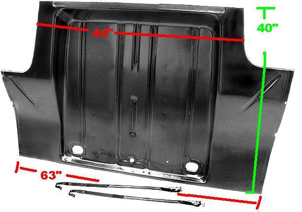 TRUNK PAN ,CENTER & SIDES NEW 62-67 NOVA