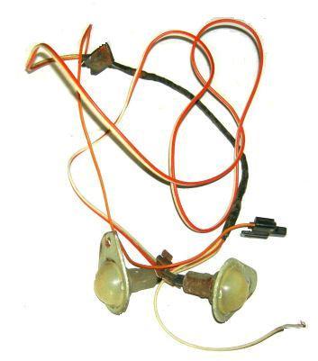 COURTESY LIGHT KIT, 64-7 CUT, USED, 442, UNDERDASH, w/SOCKETS BRACKETS