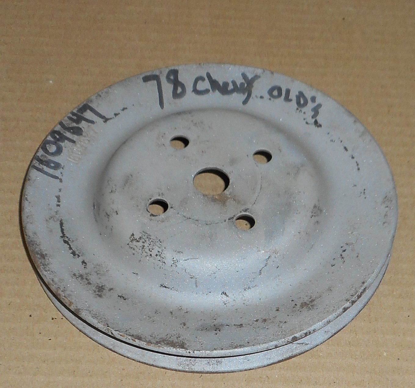 FAN PULLEY, 1 GROOVE, USED, 78 CADILLAC