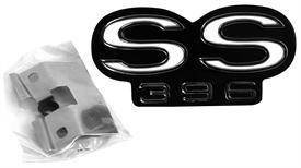 GRILLE EMBLEM (SS 396) NEW, 67 CHEVELLE