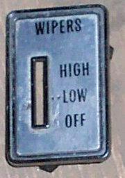 WIPER SWITCH BEZEL, 70-2 CUT 442, USED