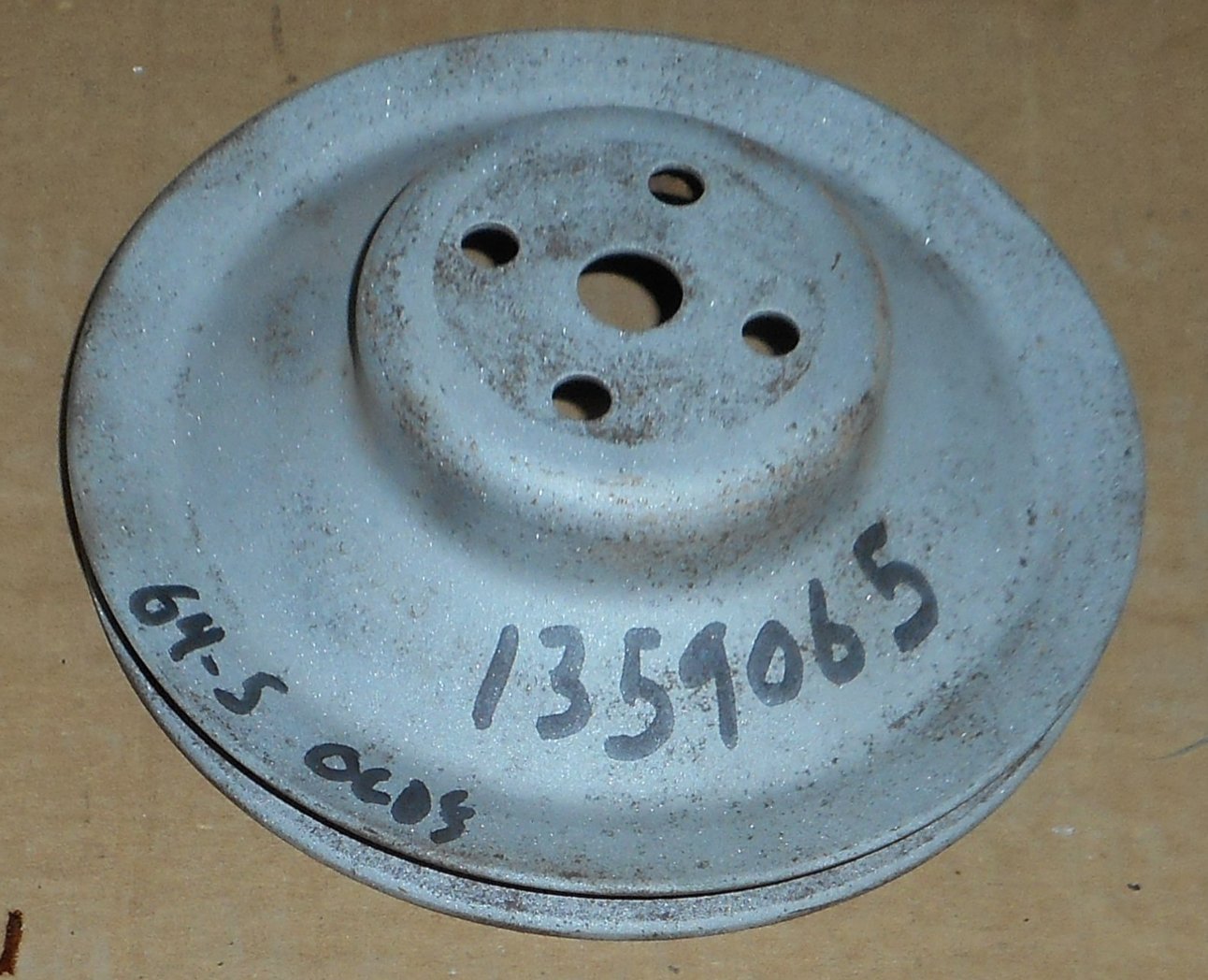 FAN PULLEY, V6, 1 GROOVE, NO AC, USED, 64-65 CUTLASS