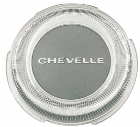 HORN CAP EMBLEM (CHEVELLE) ROUND, PLASTIC, REPRO