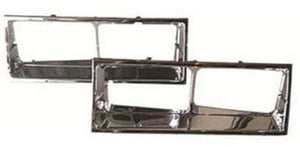 HEADLIGHT BEZELS, CHROME PAIR NEW 81-88 CUTLASS