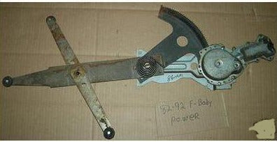 DOOR REGULATOR & MOTOR ,RIGHT USED 82-92 F-BODY,