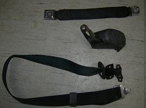 FRONT SEAT BELT SET, RIGHT, 3 POINT, USED, 72 A-BODY
