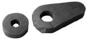 EVAPORATOR TUBE FOAM SEALS, NEW, PAIR, 59-75 GM CARS