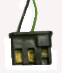 RADIO PLUG , 3 terminal, USED 64-72 SOME GM CARS