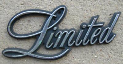 QUARTER PANEL EMBLEM (LIMITED) USED