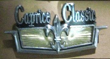 ROOF EMBLEM, CREST, CAPRICE CLASSIC, USED