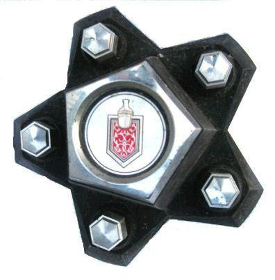 HUB CAP, BLACK, 80-88 MC, 5 POINTS, USED, EA