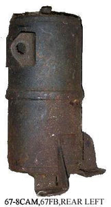 CONVERTIBLE DAMPENER, REAR, LH, 67-8 CA, 67 FB, VIBRATION DAMP, USED