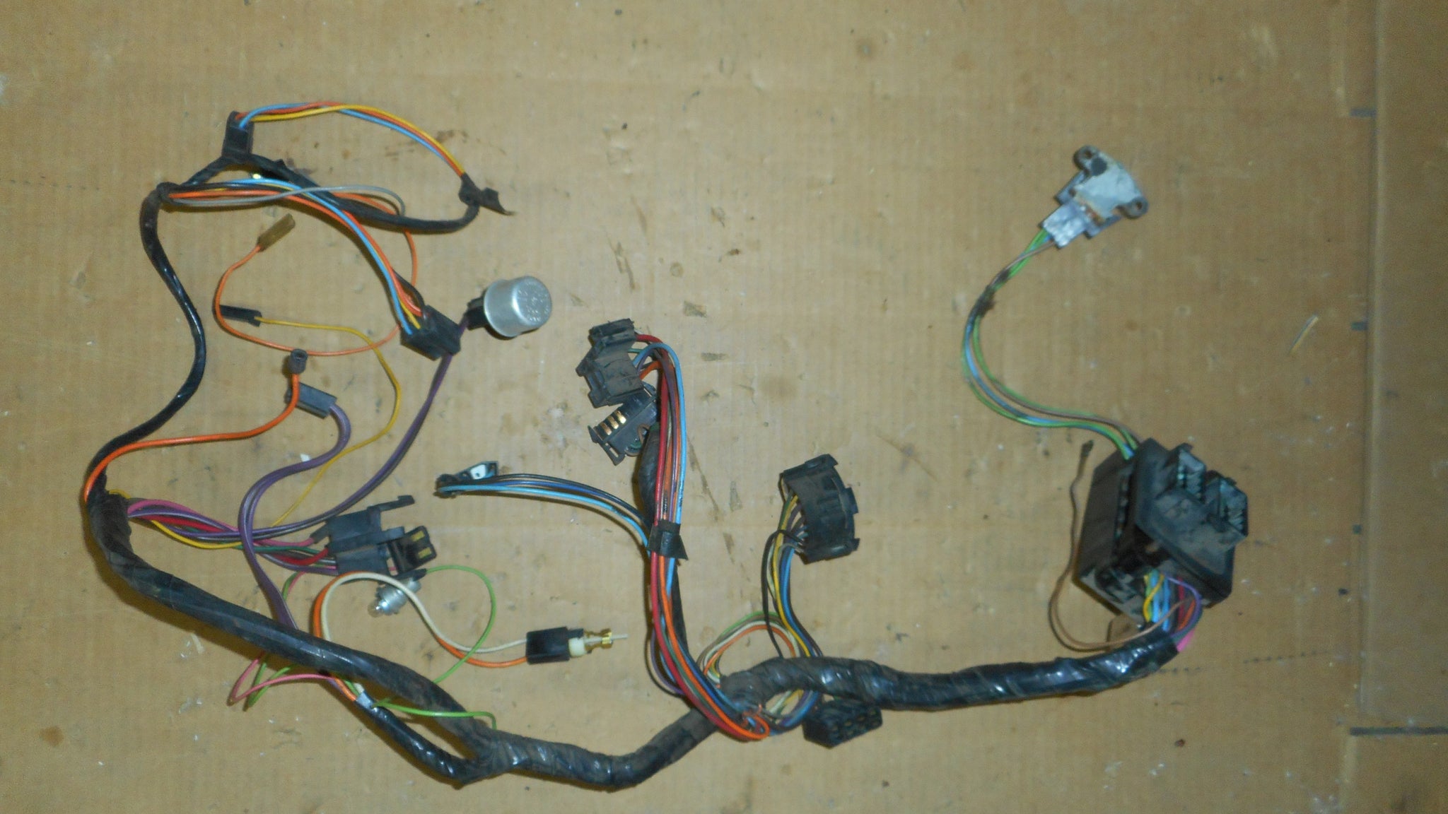 DASH HARNESS, w/LIGHTS, COLUMN AUTO, USED, 67 CAMARO FIREBIRD