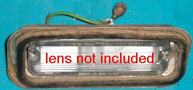 BACKUP LIGHT HOUSING, 66 442 CU, FITS LH RH, NO LENS, USED, EA