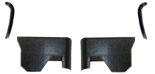 REAR ARM RESTS & FILLER PANELS, NEW, 70-72 CHEVELLE COUP