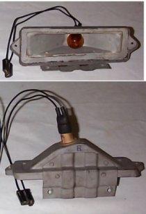 PARK LIGHT HOUSING, RH, 66 CT BO, USED, EXC GP