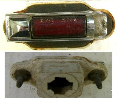 REAR MARKER LIGHT ASSMY ,USED 69 CATALINA BONNEVILLE