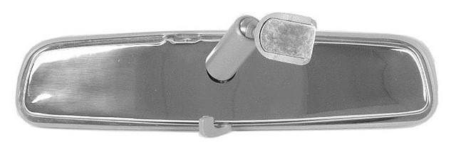REAR VIEW MIRROR ASSEMBLY, 10", NEW, GLUE ON WINDSHIELD, REPRO