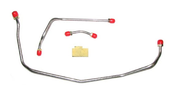 GAS LINE, PUMP TO CARB, 454 LS6, LONG PUMP, STEEL, 70 CHEVY