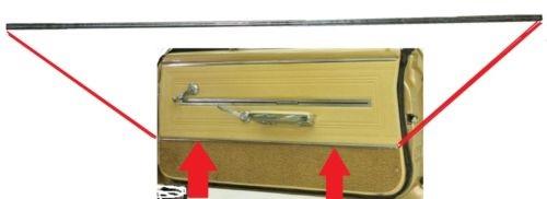 DOOR PANEL MOLDINGS OR TRIM, LOWER, REPRO, PAIR