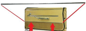 DOOR PANEL MOLDINGS OR TRIM, LOWER, REPRO, PAIR