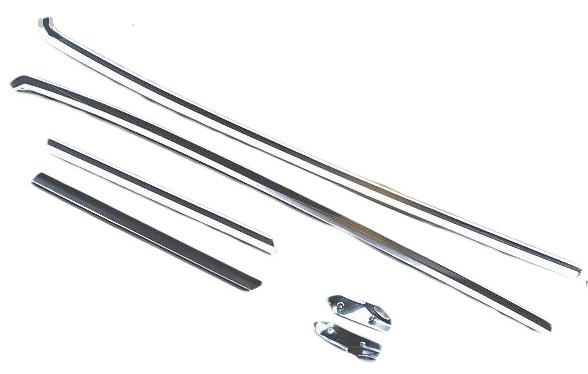 HEADLINER SIDE MOLDING SET, NEW 64 65 CHEVELLE