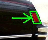 REAR MARKER LIGHT, LH, 78 MC, USED