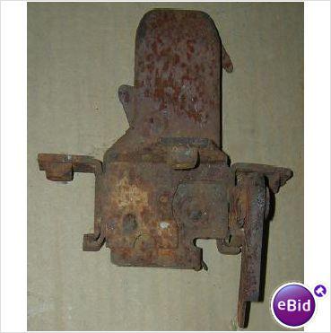 HOOD LATCH, USED, MOUNTS ON RADIATOR SUPPORT, USED