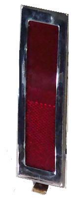 REAR MARKER LIGHT ASSEMBLY, LH, 78-9 DLV FW, IN BUMPER, RED, LEN, W/BEZEL, USED