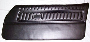 DOOR PANELS, 70-1 TA FB, PRUN, ASSEMBLY, BLACK, w/STANDARD INTERIOR, REPRO